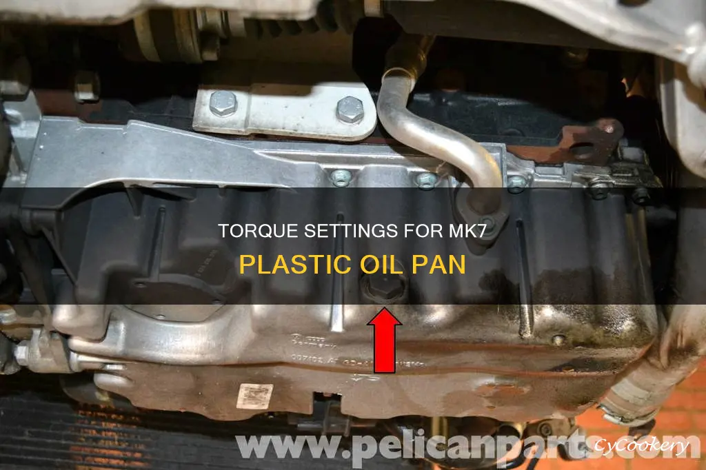 what to torque the mk7 plastic oil pan with