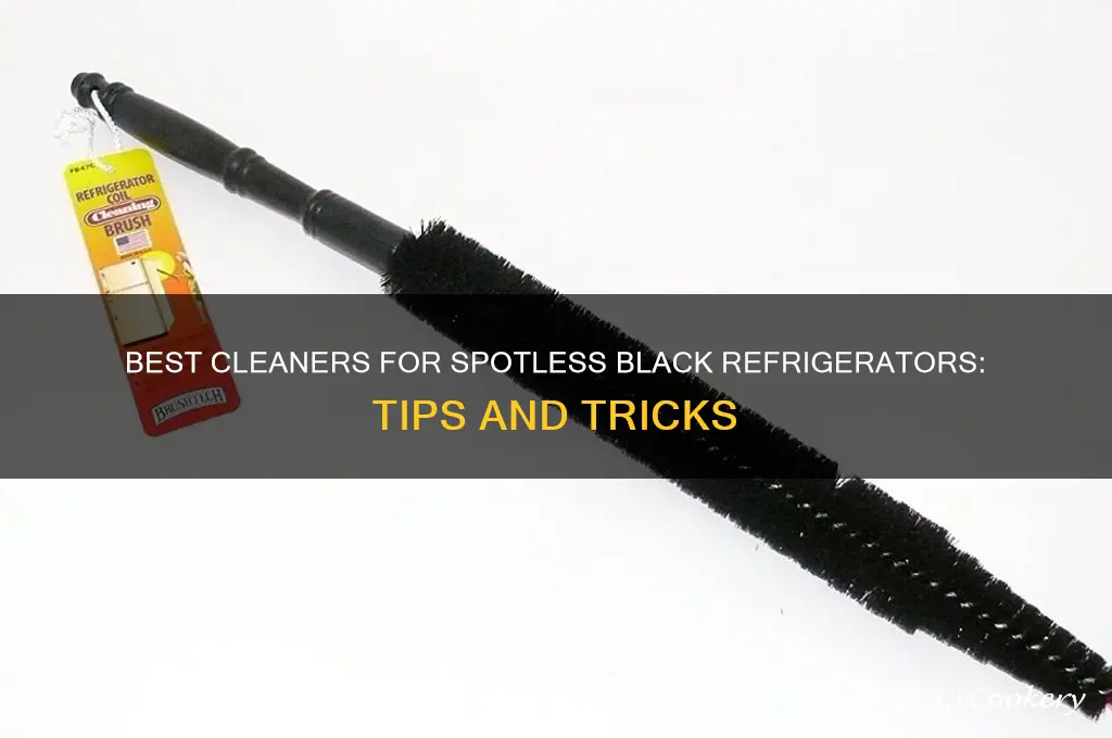 what to use to clean black refrigerator