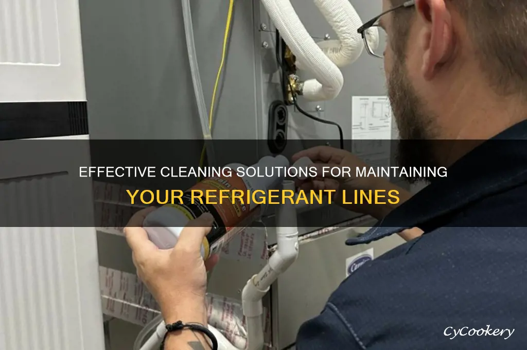 what to use to clean refrigerant lines