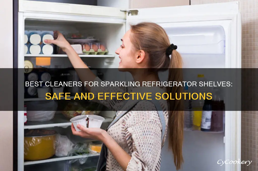 what to use to clean refrigerator shelves