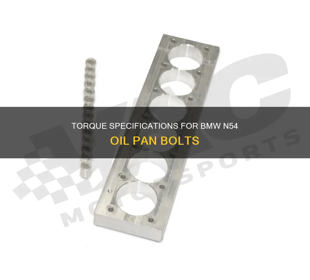 what torque for oil pan bolts bmw n54