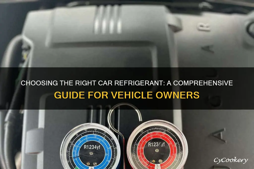 what type of refrigerant for my car