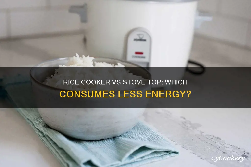 what uses less electricity rice cooker steamer or stove top