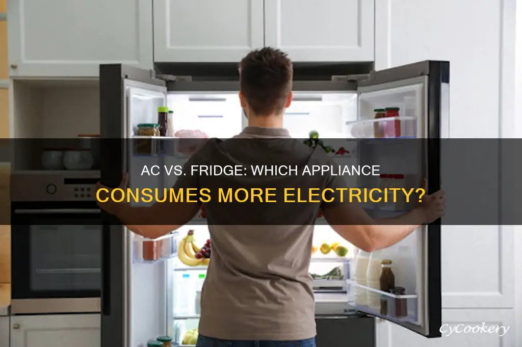 what uses more electricity ac or refrigerator