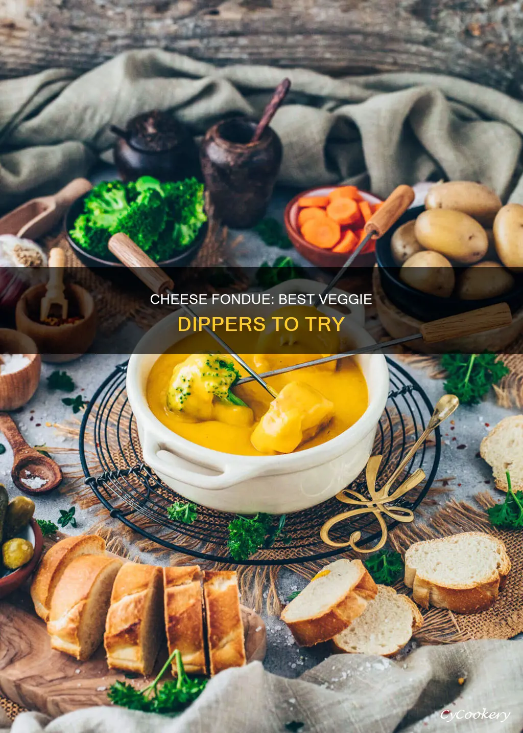 what veggies are good for cheese fondue