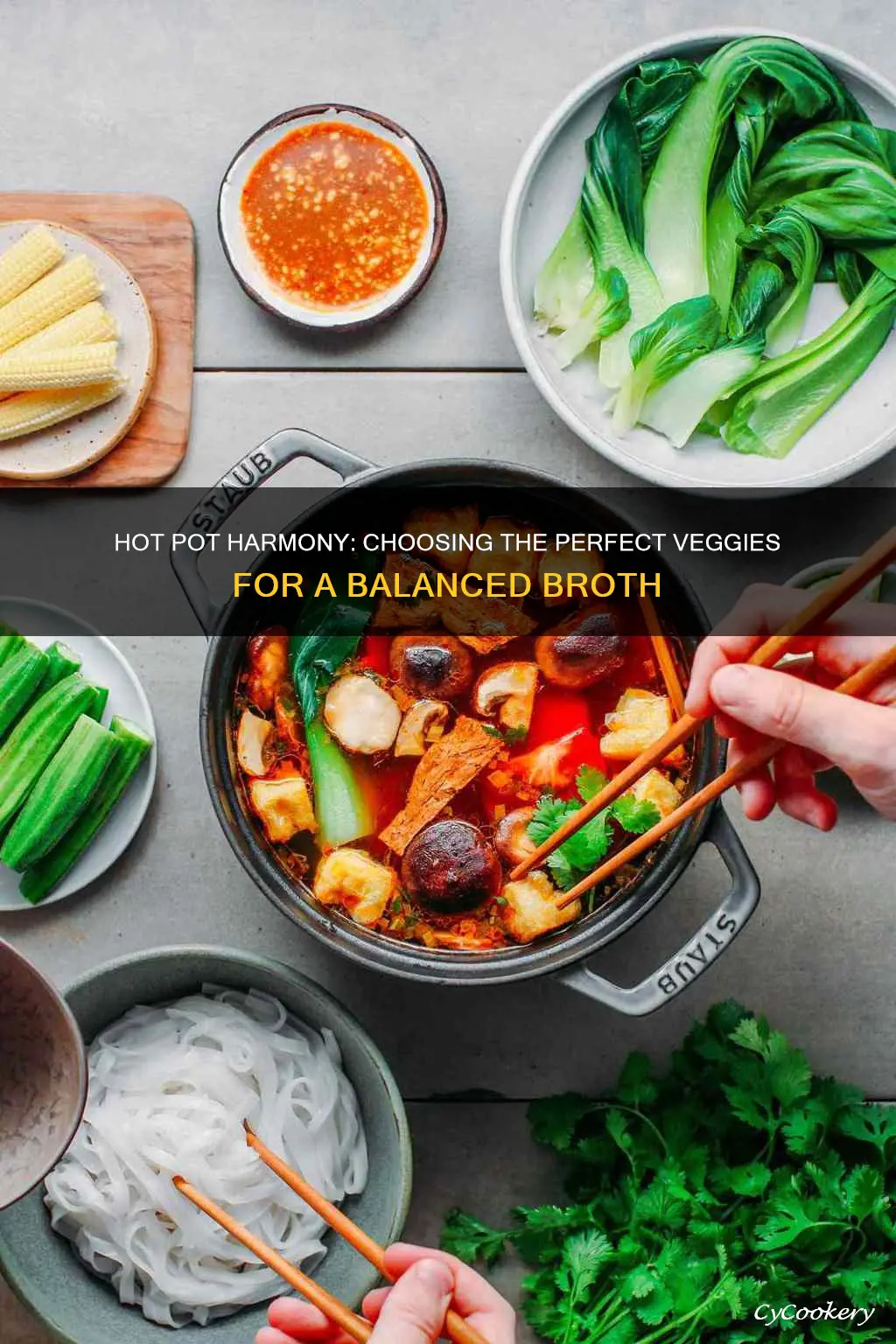 what veggies go in hot pot