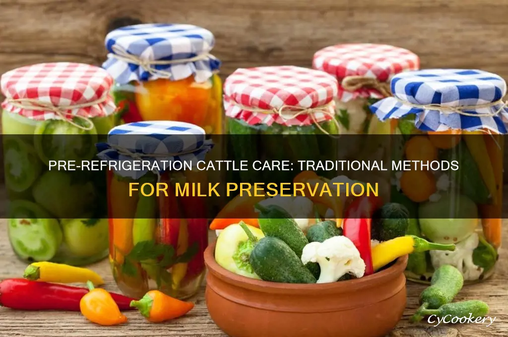 what was used before refrigerators in cattle