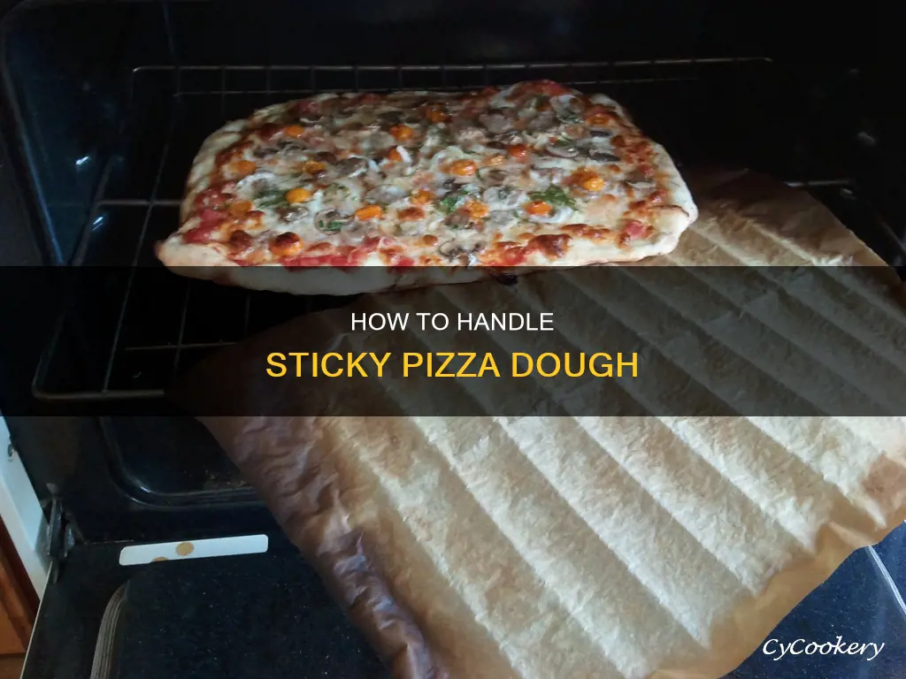 what we does if pizza dough stick to the pan