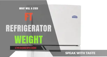 How Much Does a 21 Cubic Foot Refrigerator Weigh?