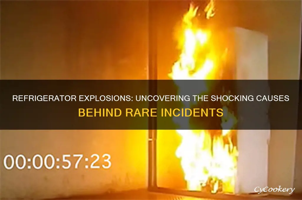 what would cause a refrigerator to explode
