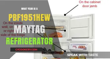 Identifying the Year of Your PBF1951HEW Maytag Refrigerator Model