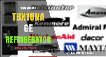 GE TBX18NA Refrigerator: Identifying Its Manufacturing Year