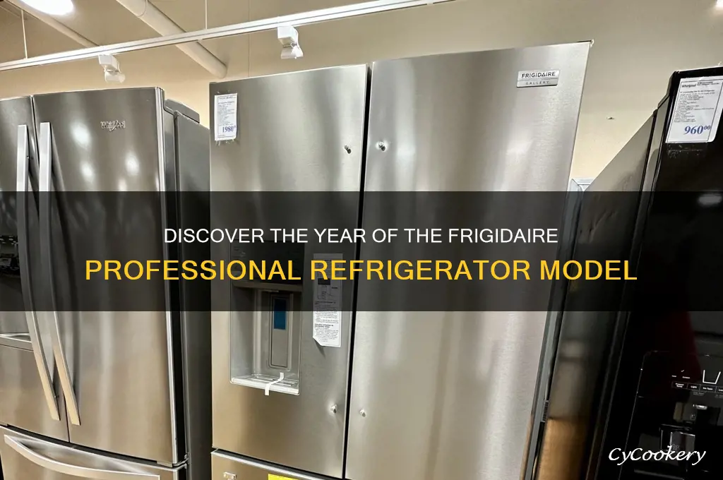 what year is the frigidaie professional refrigerator