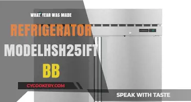 Discovering the Year of Refrigerator Model HSH25IFTA BB's Release