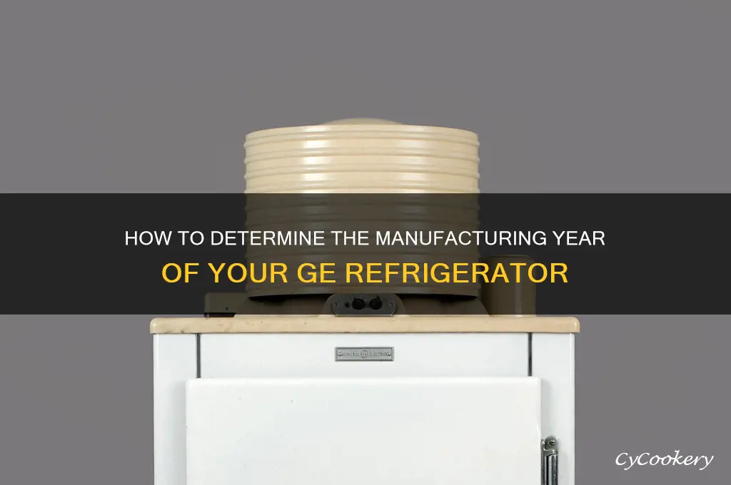 what year was my ge refrigerator made