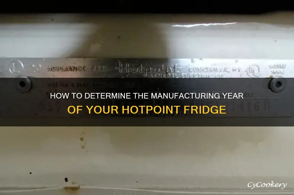what year was my hotpoint refrigerator made
