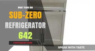 Sub-Zero Refrigerator 642: Production Years and Model History