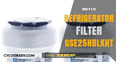 Understanding the GE Refrigerator Filter GSE25HBLKHTS: Features and Benefits