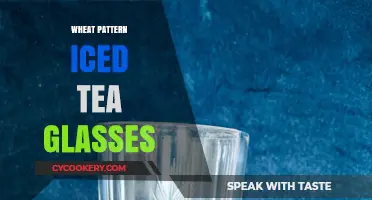 Elegant Wheat Pattern Iced Tea Glasses: Stylish Summer Beverage Essentials