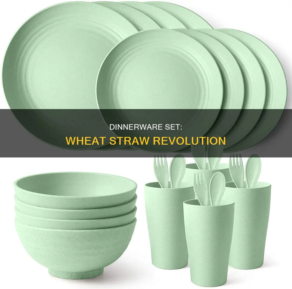 wheat straw dinnerware set