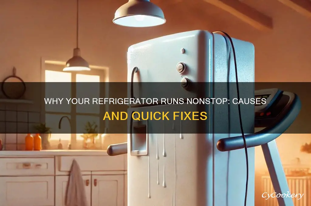 when a refrigerator runs all the time