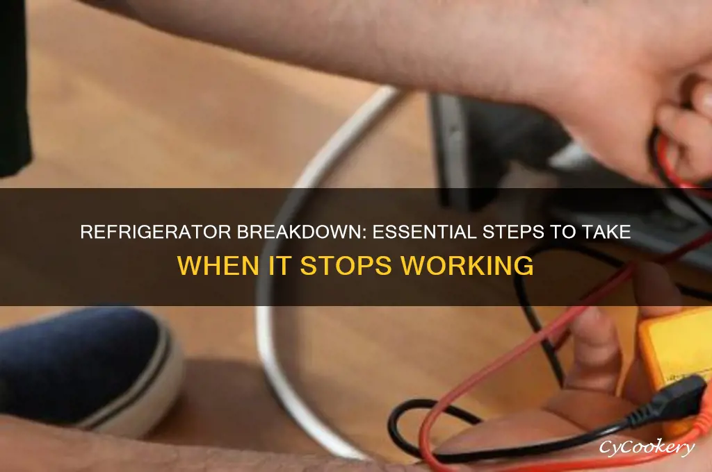 when a refrigerator stops working you must
