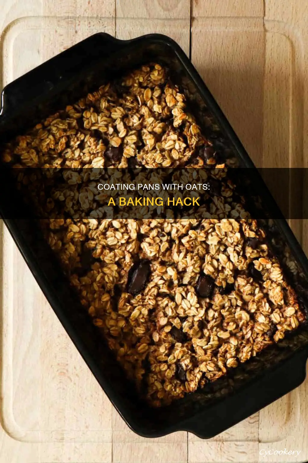 when baking can I coat pan in oats