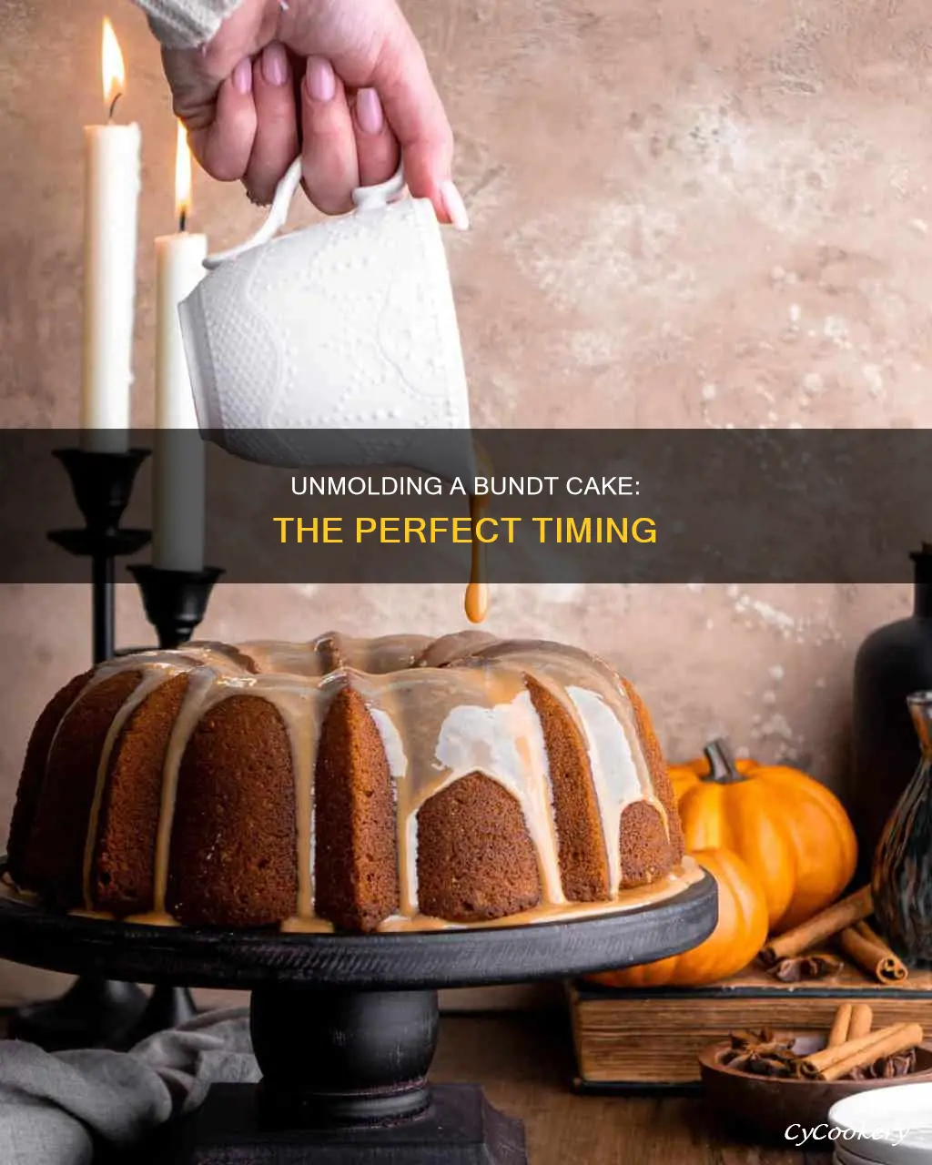 when can a cake be take out of bundt pan