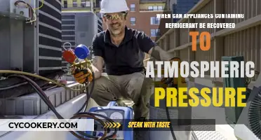 When Can Refrigerant-Containing Appliances Be Safely Recovered to Atmospheric Pressure?