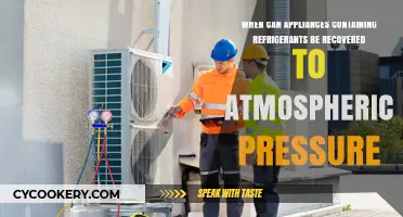When Can Refrigerant-Containing Appliances Be Safely Recovered to Atmospheric Pressure?