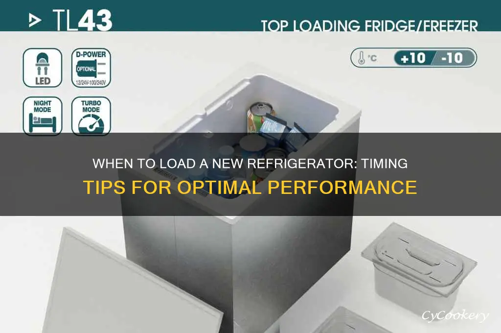 when can i load up a new refrigerator