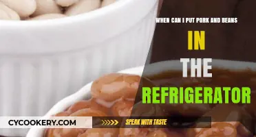 Pork and Beans: Optimal Refrigeration Timing for Freshness and Safety