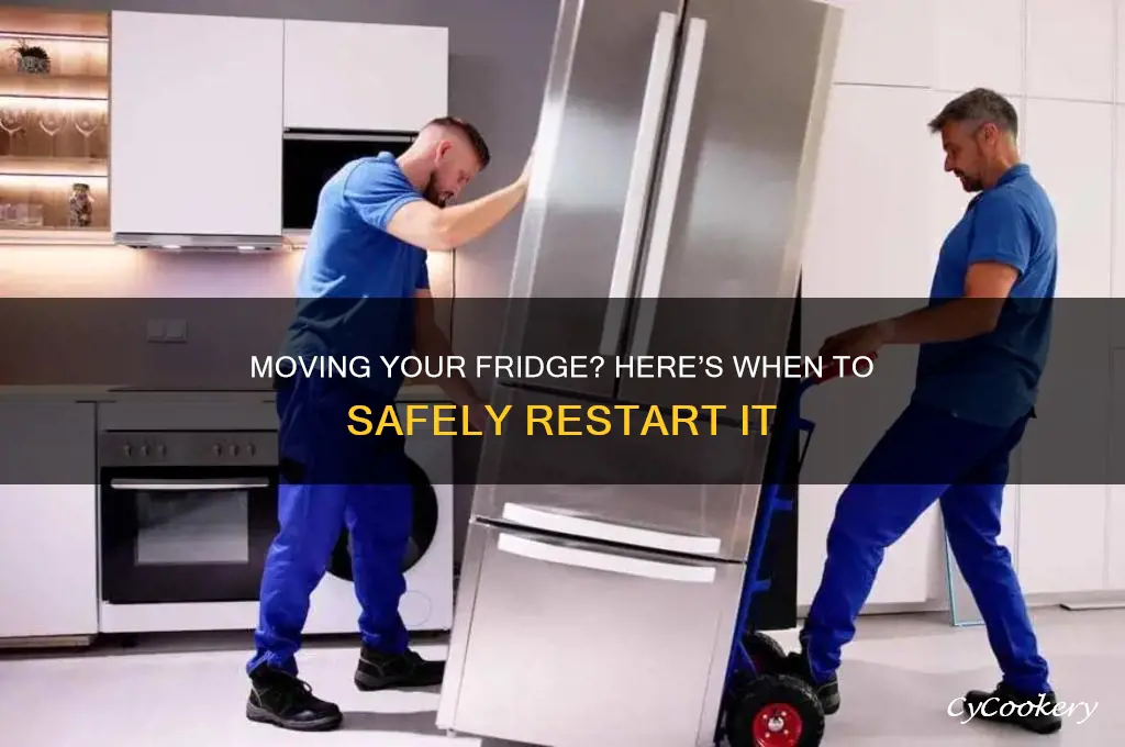 when can i use refrigerator after moving