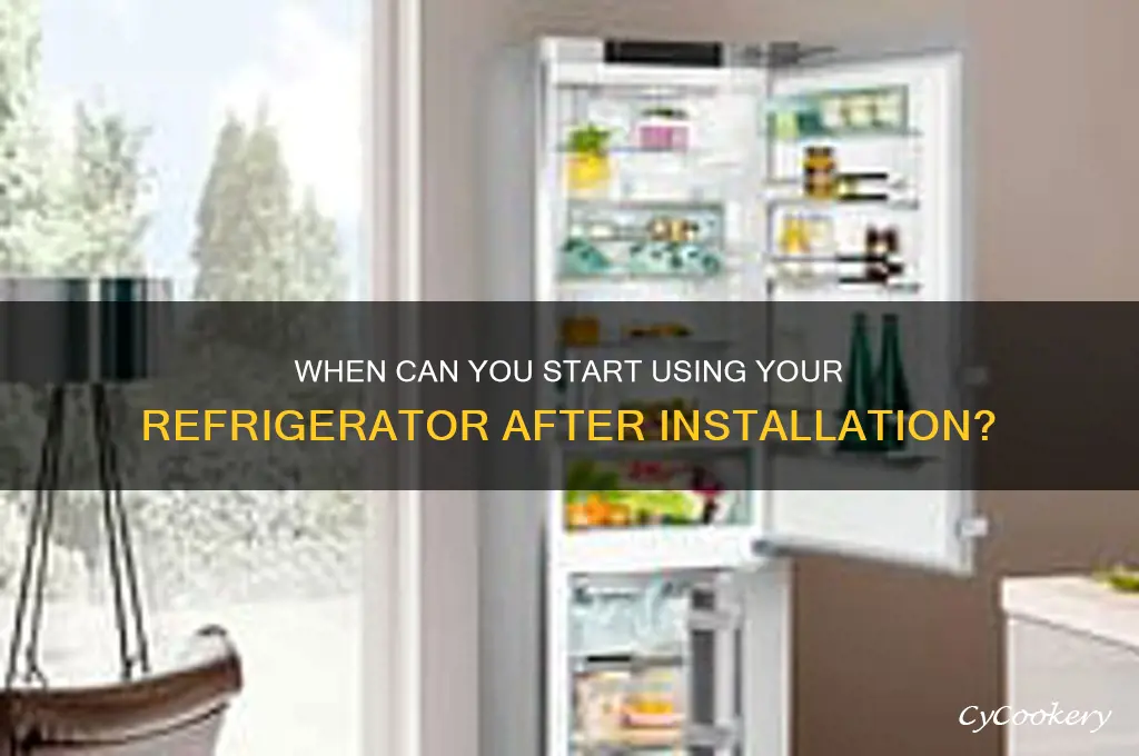 when can you start putting in refrigerator