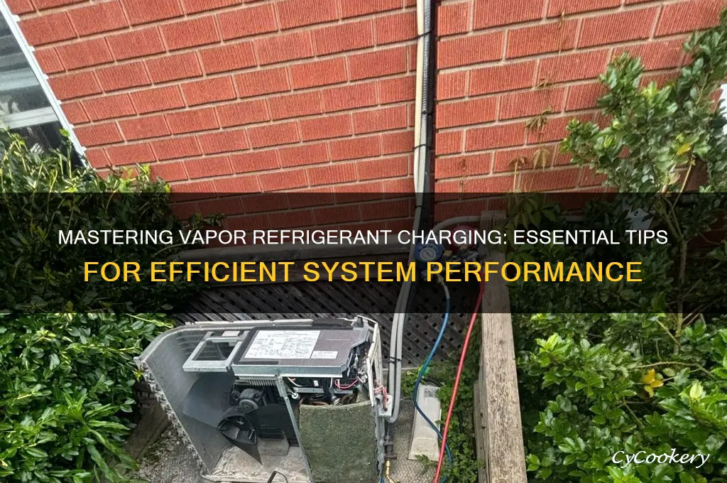 when charging a system with vapor refrigerant