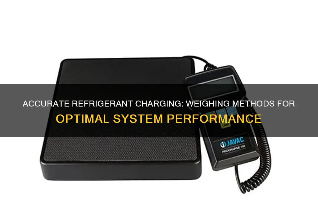 when charging refrigerant by weight you can charge with