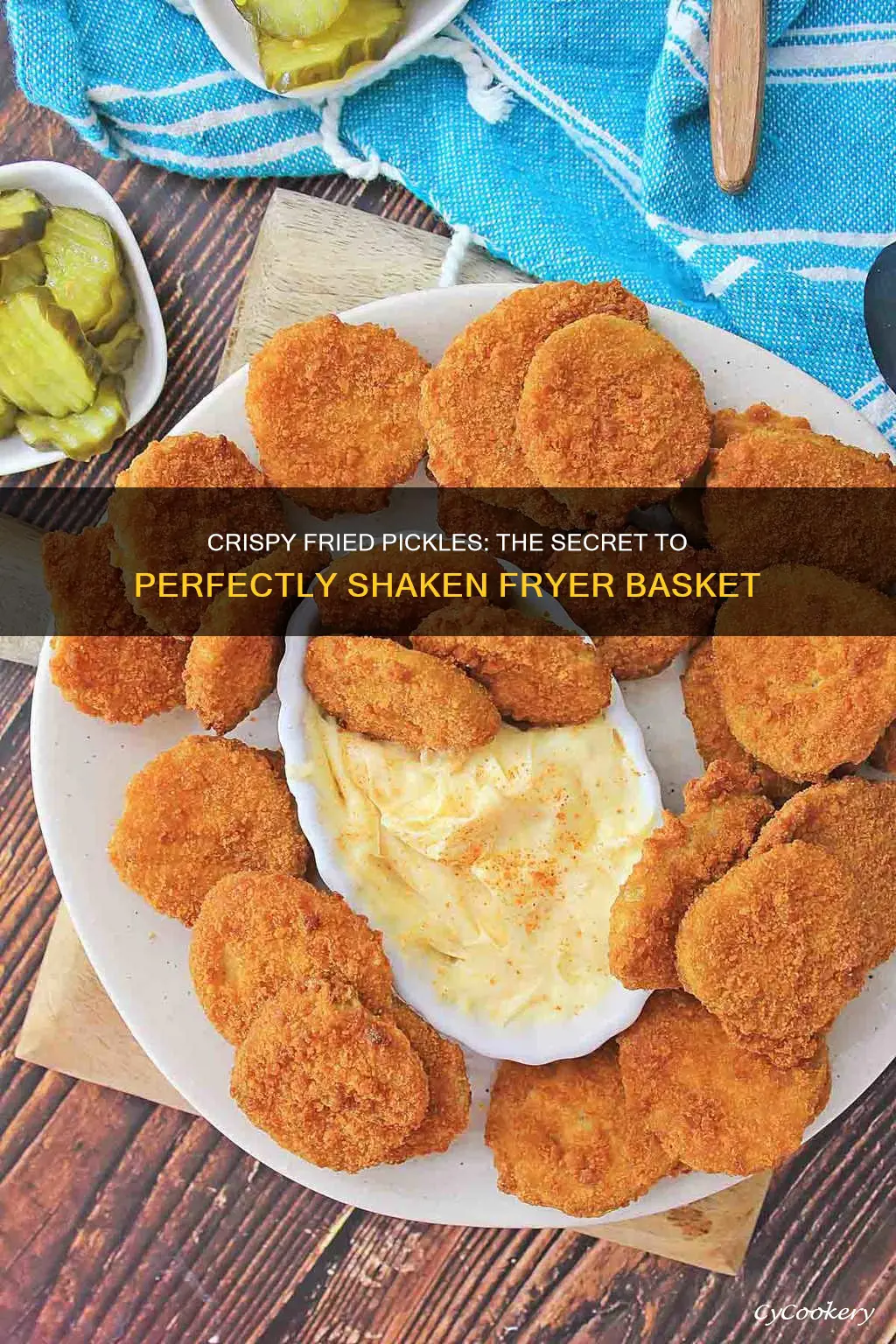 when cooking fried pickles shake the fryer basket at the