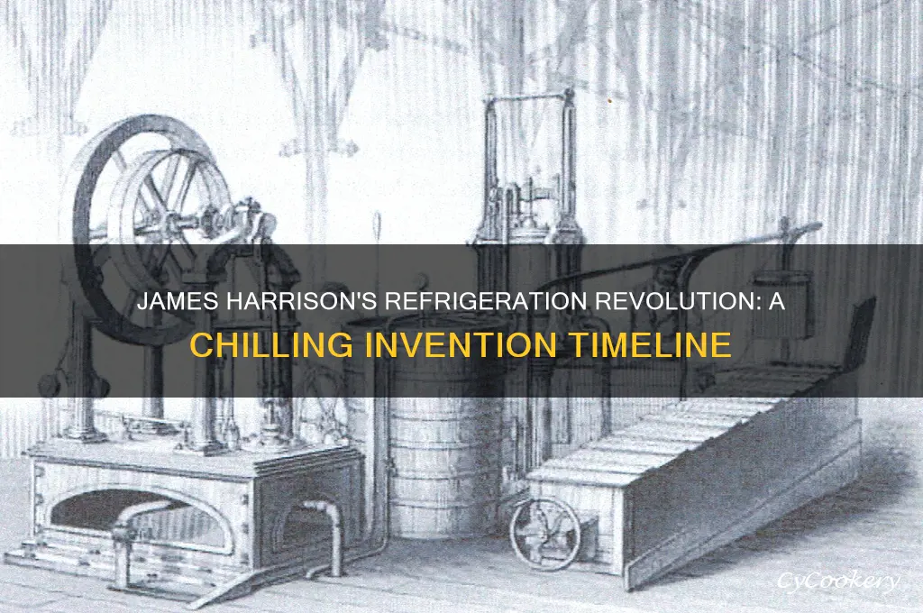 when did james harrison invent the refrigerator
