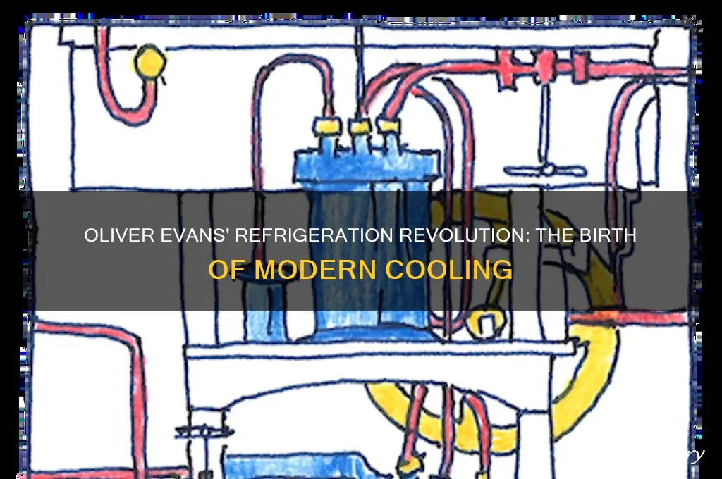 when did oliver evans invent the refrigerator