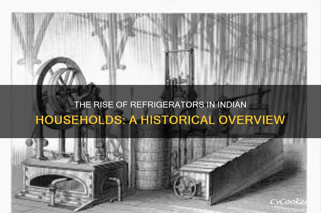 when did refrigerators become common in india