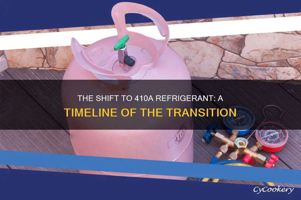 when did they change to 410a refrigerant
