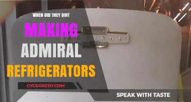 Admiral Refrigerators: The Year Production Stopped and Why