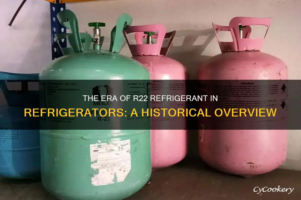 when did they use r22 in refrigerators