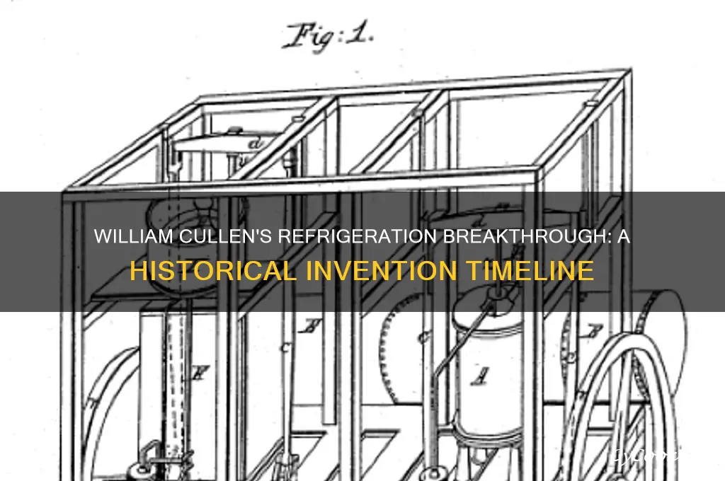 when did william cullen invent the refrigerator