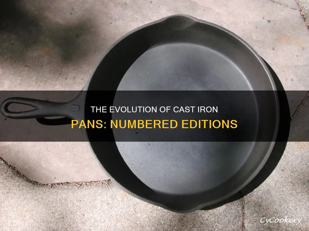 when do cast iron pans get numbers