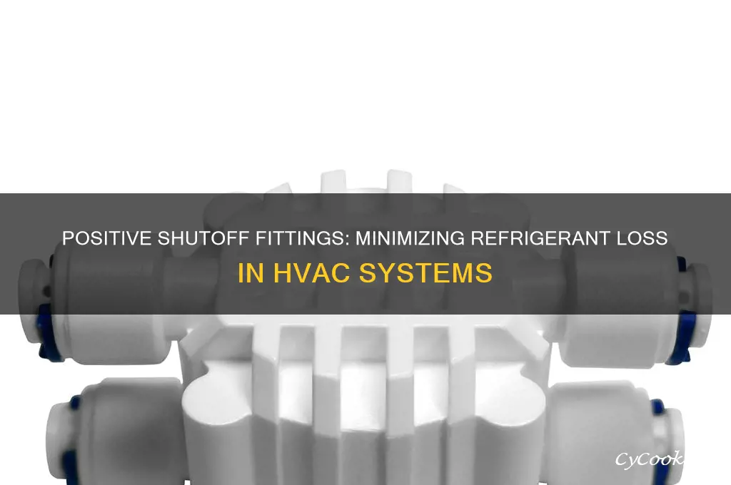 when do positive shutoff fittings reduce refrigerant loss