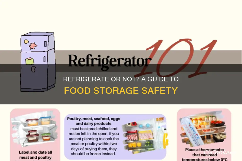 when do you have to refrigerate food