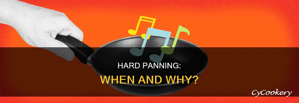 when do you need to hard pan group mixing