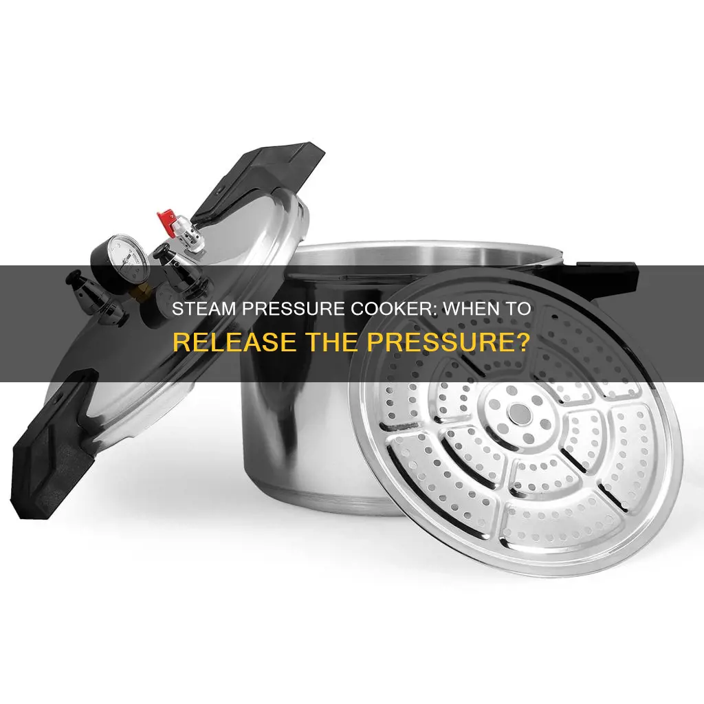 when do you release steam pressure cooker