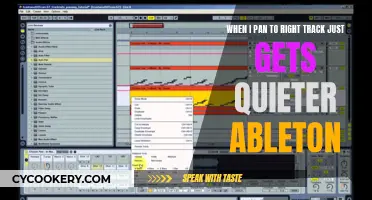 Troubleshooting Quieter Right-Panned Tracks in Ableton